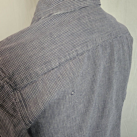 Rockies western plaid button front long sleeve top size small - Picture 3 of 15